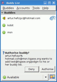 Pidgin Authorize Hotmail