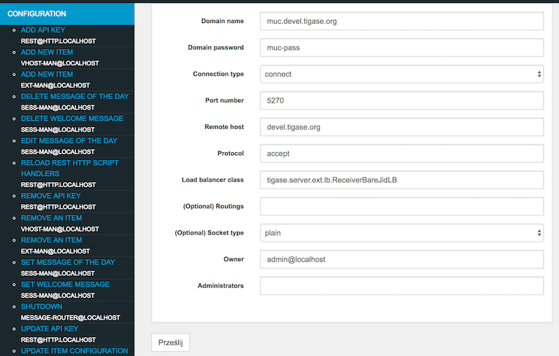 adminui extman add item form external muc