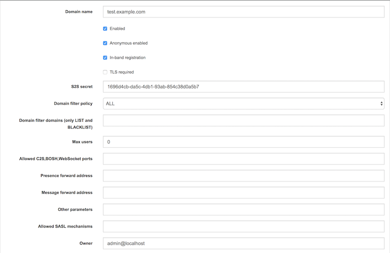 adminui vhost add item form