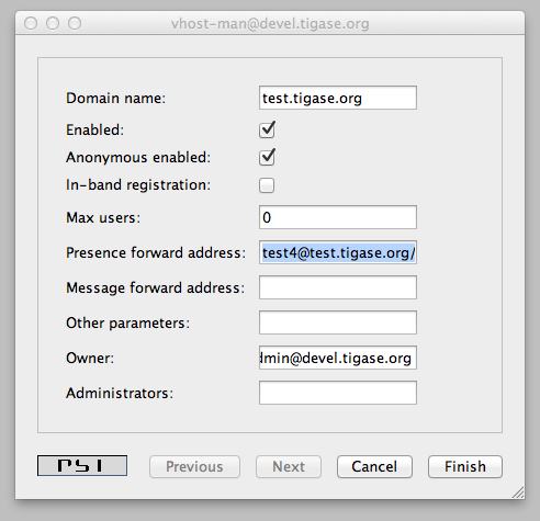 vhost presence forward